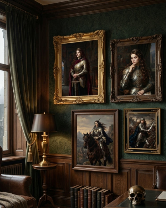 ”The Princess Knight"| Gallery Wall Art Set of 4