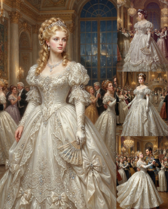 "Cinderella's Dress Collection"| Gallery Wall Art Set of 4