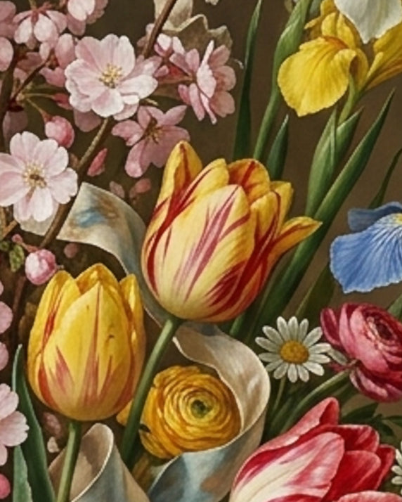 "Birthday Bouquet 1"| Gallery Wall Art Set of 4