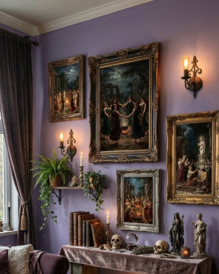 "Rituals of the Ancient Witches"| Gallery Wall Art Set of 4