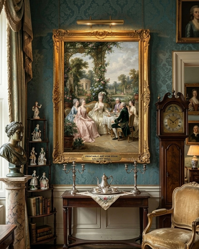 "An Afternoon at the Petit Trianon"| Gallery Wall Art Set of 4