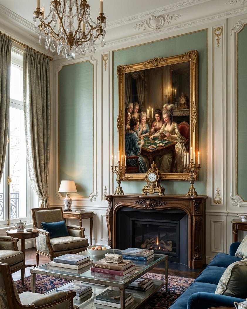 "The Queen’s Midnight Gamble"| Gallery Wall Art Set of 4