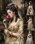"Enigmatic Brides and Roses"| Gallery Wall Art Set of 4