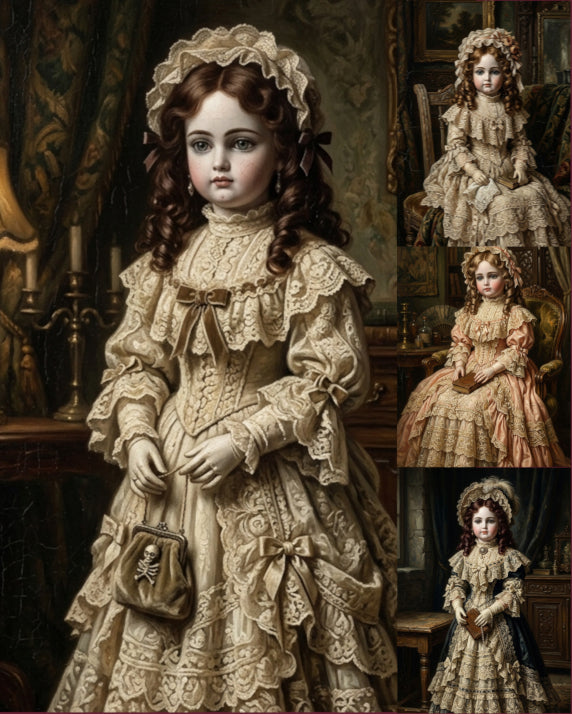 "Bisque Dolls"| Gallery Wall Art Set of 4