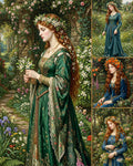 "Flower Crowns"| Gallery Wall Art Set of 4