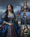 "Queens with Iris"| Gallery Wall Art Set of 4