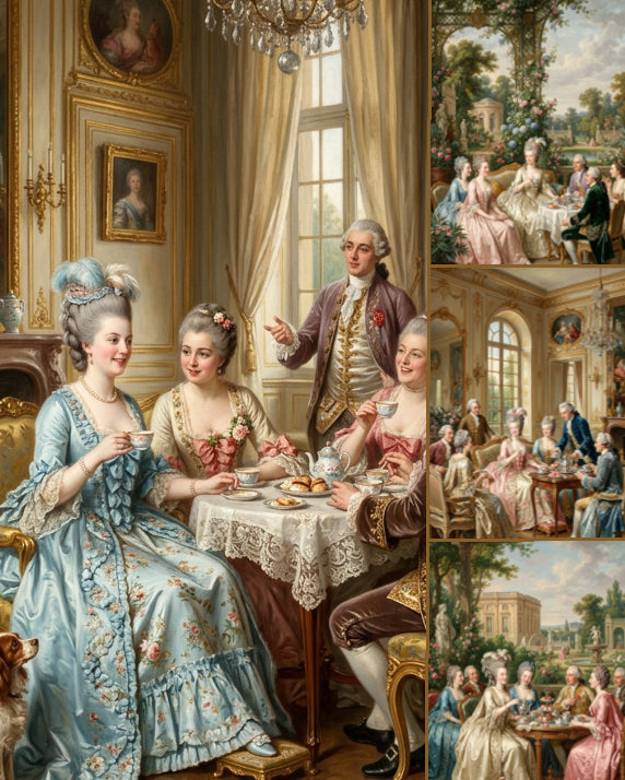 "An Afternoon at the Petit Trianon"| Gallery Wall Art Set of 4