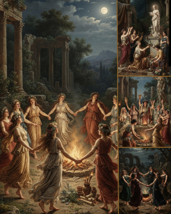 "Rituals of the Ancient Witches"| Gallery Wall Art Set of 4