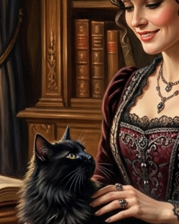 「魔女と猫」｜ギャラリーウォールアート4点セット