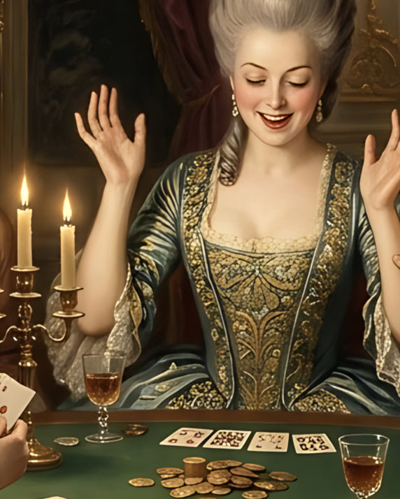 "The Queen’s Midnight Gamble"| Gallery Wall Art Set of 4