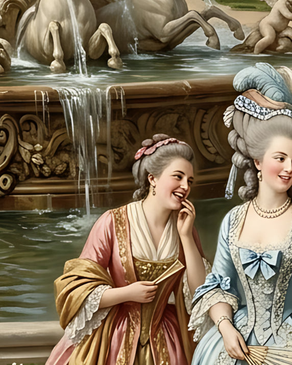 "A Stroll at Versailles"| Gallery Wall Art Set of 4